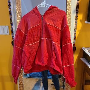 FREE PEOPLE HALF ZIP HOODIE